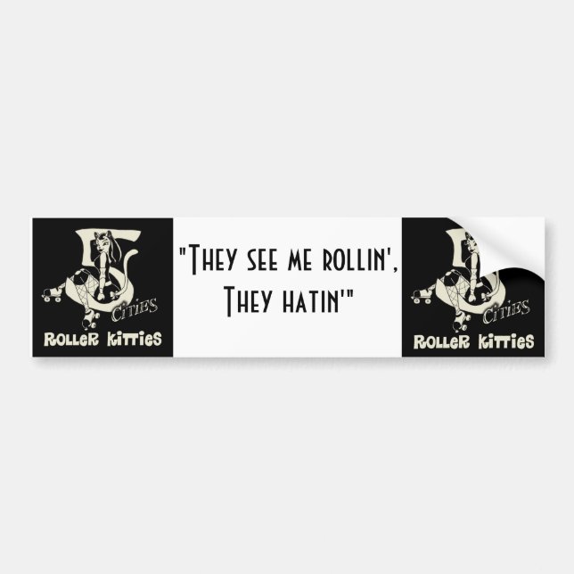 Rollin' Bumper Sticker (Front)