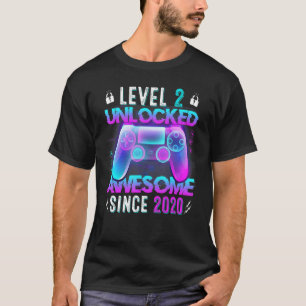 Rollin' Into 2 Awesome 2020 Roller Skating 2nd Bir T-Shirt