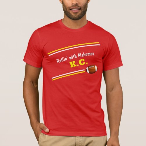 Rollin with Mahomes Kansas City  Skyline T_Shirt