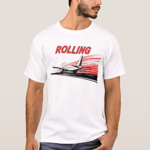 Rolling Airplane Aviation T-Shirt