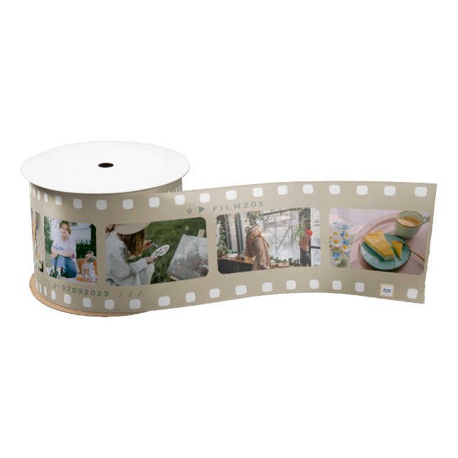 Rolling analog film of our memories satin ribbon (Spool)