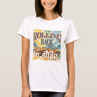 Rolling Back in Style – Vintage Car Retro T-Shirt