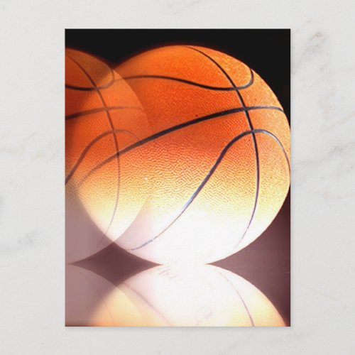 Rolling Basketball Postcard