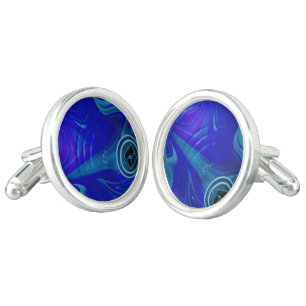 Rolling Blue: The Classic Lawn Bowl Cufflinks