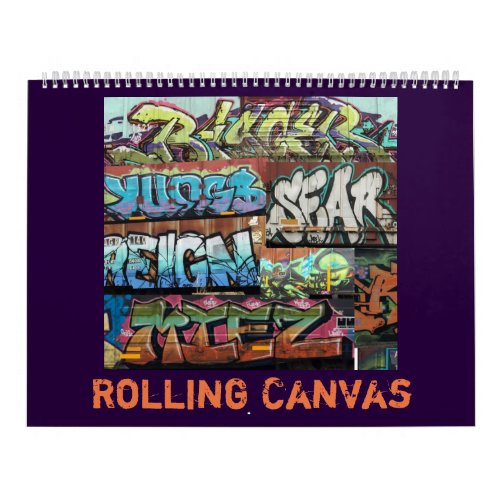 Rolling Canvas Calendar