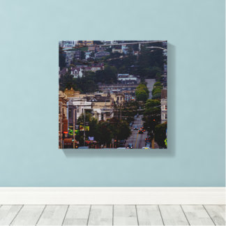 Rolling City Canvas Print
