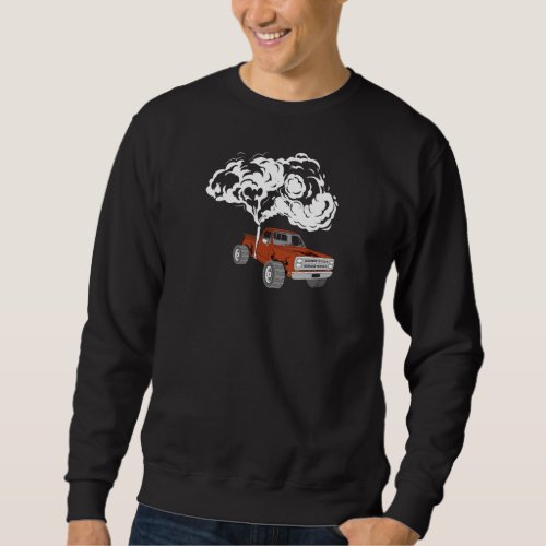 Rolling Coal Diesel Pickup Truck Design for Fans Sweatshirt