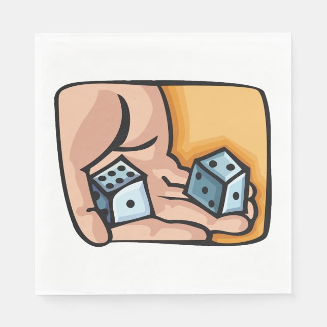 Rolling Dice Napkins (Front)