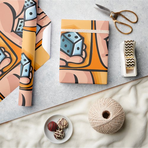 Rolling Dice Wrapping Paper