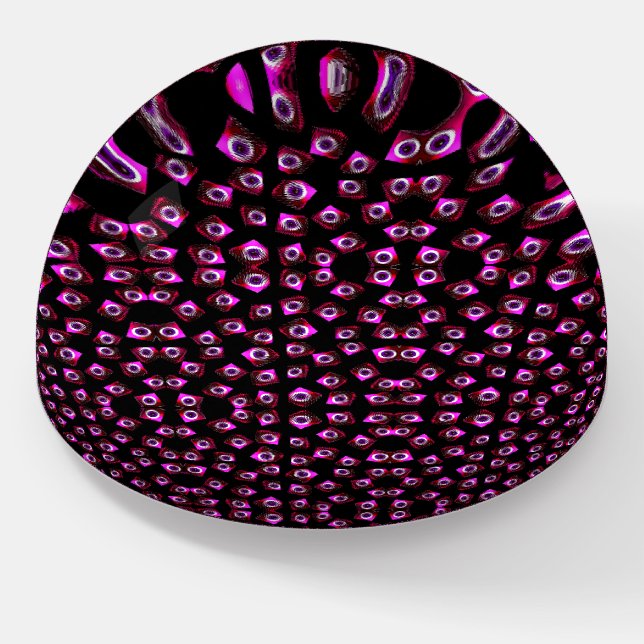 Rolling Eyes Dome Paperweight  (Angled)