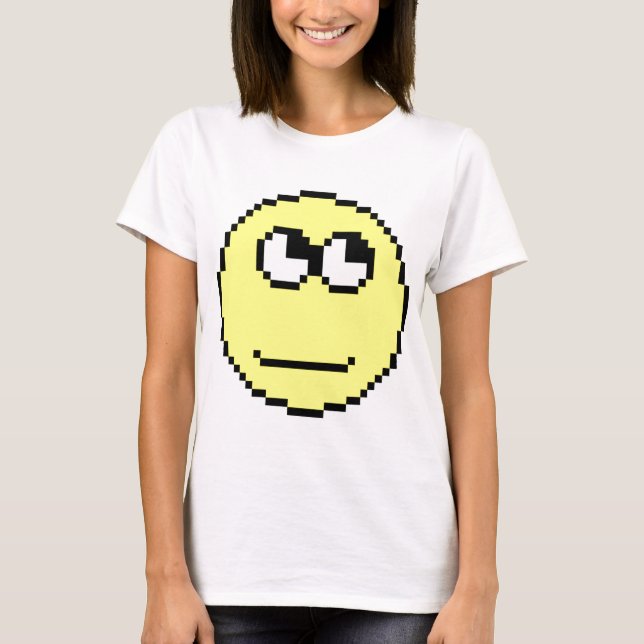Rolling Eyes Emoticon T-Shirt (Front)