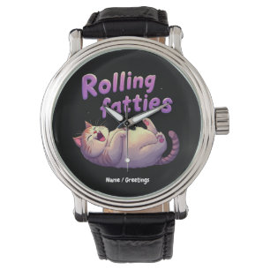 Rolling Fatties Cat Meme Funny & Cute Chonk Cats Watch