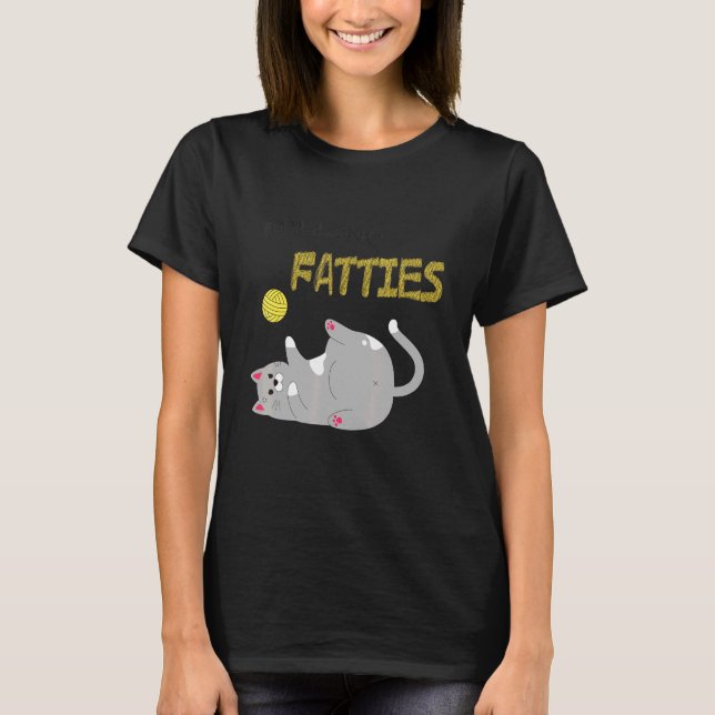Rolling Fatties Cat T-Shirt (Front)