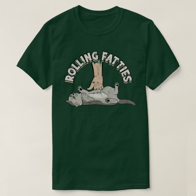 Rolling Fatties Cat TShirt (Design Front)
