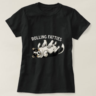 ROLLING FATTIES CUTE CORGI PUPPY DOG T-Shirt