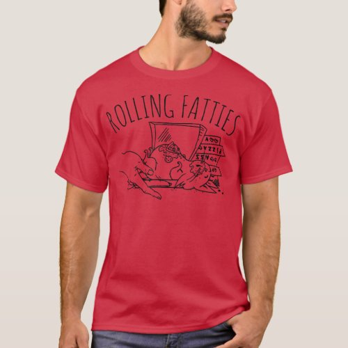 Rolling Fatties Rolling Fat Cats Funny Pet Cats Sa T_Shirt