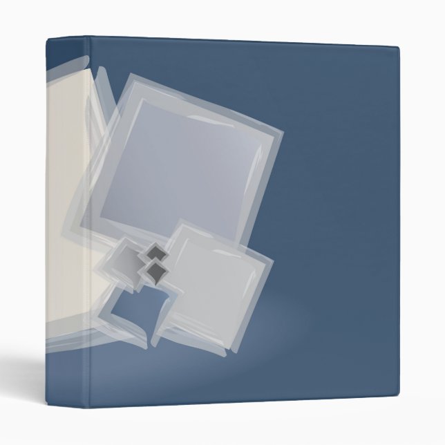 Rolling Fibonacci squares 3 Ring Binder (Front/Spine)