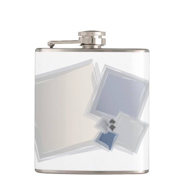Rolling Fibonacci squares Flask (Front)