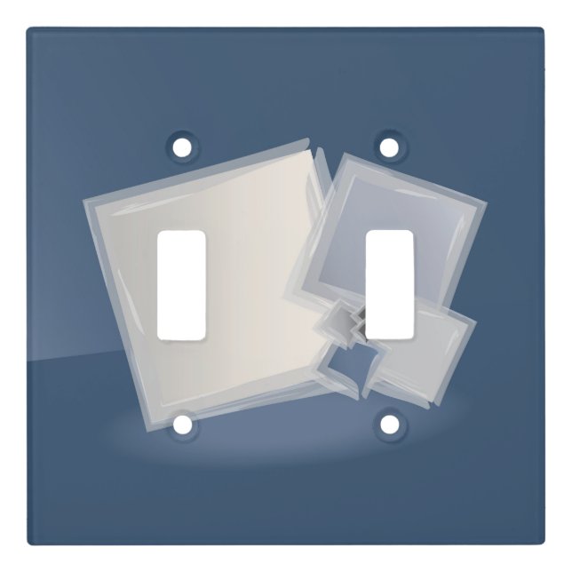 Rolling Fibonacci squares Light Switch Cover (Front)