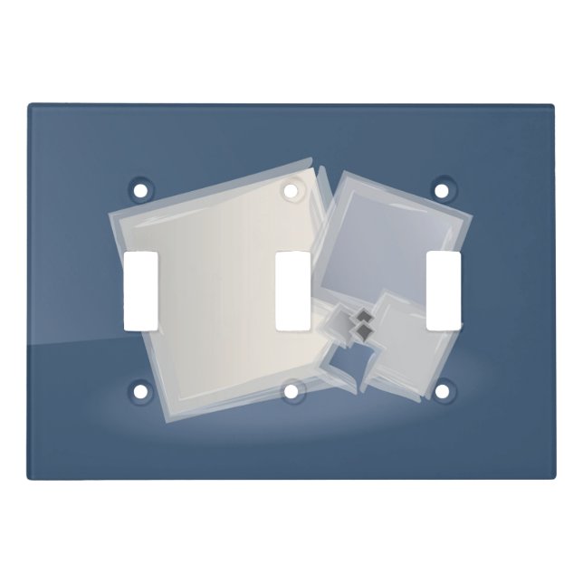 Rolling Fibonacci squares Light Switch Cover (Front)