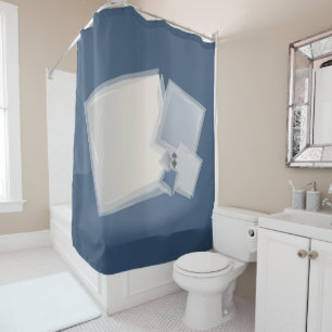 Rolling Fibonacci squares Shower Curtain