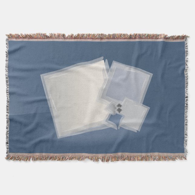 Rolling Fibonacci squares Throw Blanket (Front)