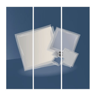 Rolling Fibonacci squares Triptych