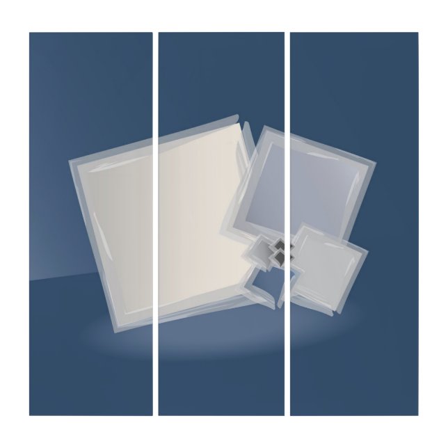 Rolling Fibonacci squares Triptych (Front)