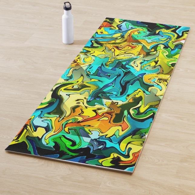 Rolling Flames&Water.... Yoga Mat (In Situ)