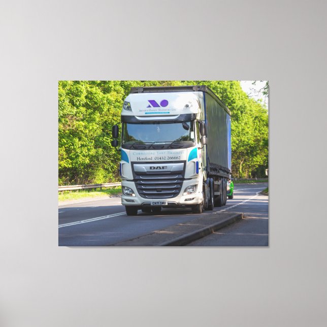  Rolling Freight Through Herefordshire Canvas Print (Front)