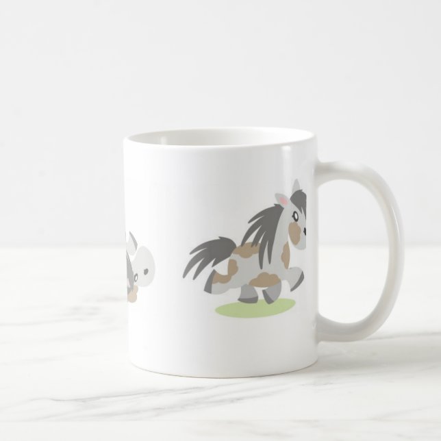 Rolling Gray Pony Mug (Right)