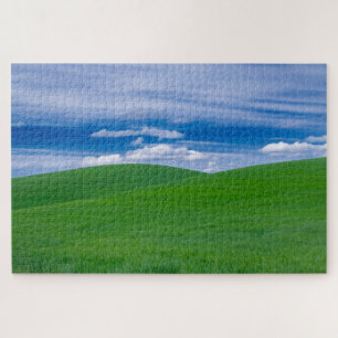 Rolling Green Wheat Fields of the Palouse Hard Jigsaw Puzzle