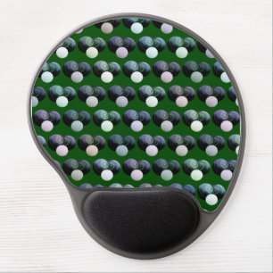 Rolling Harmony: Green Lawn Bowls with Jack Patten Gel Mouse Pad