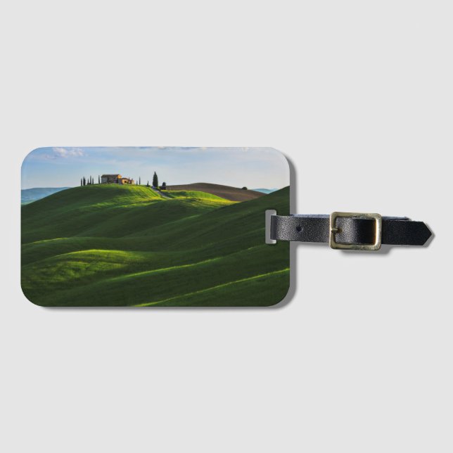 Rolling Hill Near Asciano, Tuscany Luggage Tag (Front Horizontal)