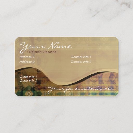 Customizable Rolling Hills Business Card