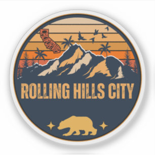 Rolling Hills city, California Sticker