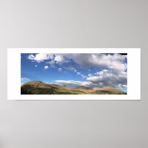 Rolling Hills Colorado Panoramic Color Photography Poster