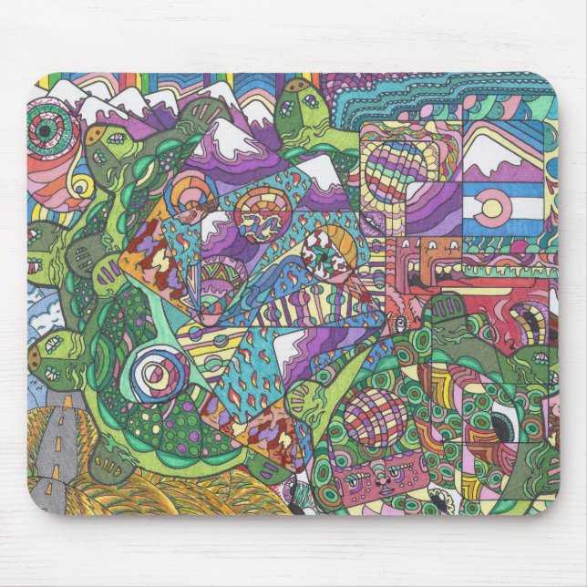 Rolling Hills of Turtles Mouse Pad (Front)