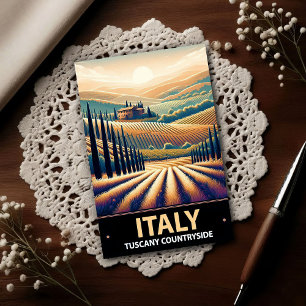 Rolling Hills of Tuscany – Vintage Travel Postcard