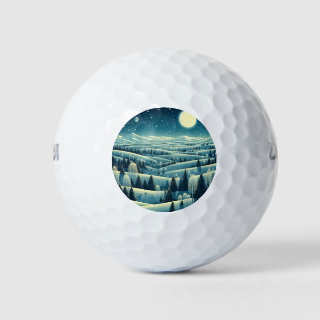 Rolling Hills of Winter Golf Balls (Front)