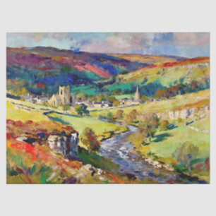 Rolling Hills, Quiet Walls – A Yorkshire Landscape Tissue Paper