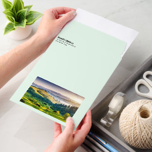 Rolling Hills Scenic Nature Photo Address Envelope Mailers