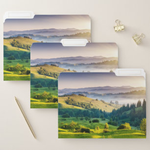 Rolling Hills Scenic Nature Photo File Folder