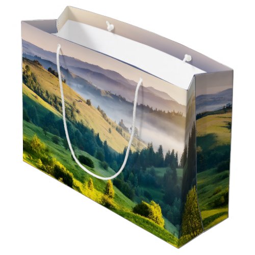 Rolling Hills Scenic Nature Photo Large Gift Bag