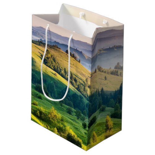 Rolling Hills Scenic Nature Photo Medium Gift Bag