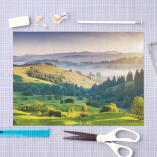 Rolling Hills Scenic Nature Photo Tissue Paper