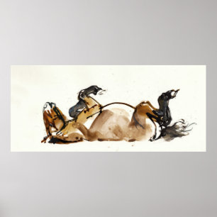 Rolling Horse Poster