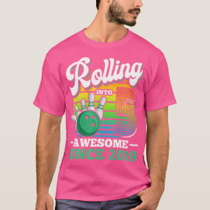 Rolling Into 5 Years Bowling Birthday Party 5Th Bi T-Shirt