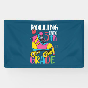 Rolling Into 5th Grade Banner