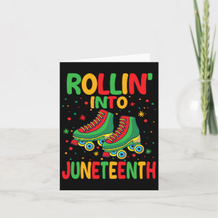 Rolling Into Juneteenth Girls Black History Africa Card